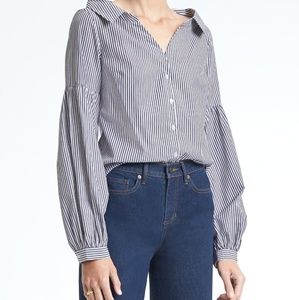 Banana Republic  open-collar buttom down Shirt